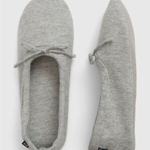GAP Light Gray Knit Ballet Slippers